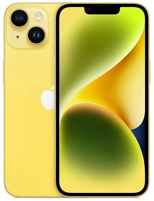 Apple iPhone 14 128 ГБ/GB Yellow жёлтый (sim+esim) 1666 - фото 4550