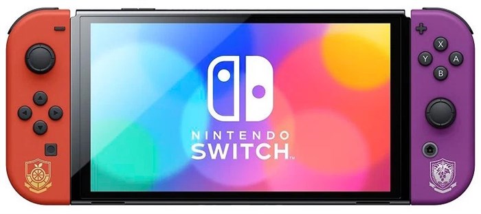 Игровая приставка Nintendo Switch OLED 64 ГБ, без игр, Pokemon Scarlet & Violet Edition 1765 - фото 5112