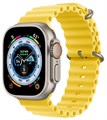 Умные часы Apple Watch Ultra 49 мм Titanium Case GPS + Cellular, титановый/желтый Ocean Band 1776 - фото 5207