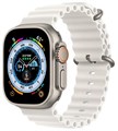 Умные часы Apple Watch Ultra 49 мм Titanium Case GPS + Cellular, титановый/белый Ocean Band 1777 - фото 5215